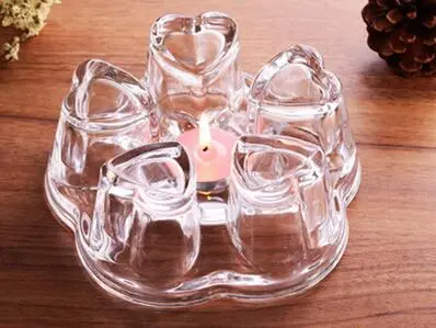 blooming tea glass tea set/teapot and cup