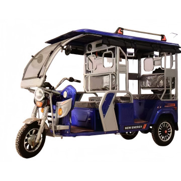 A simple three wheeled four person passenger car