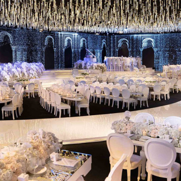 Crystal Chandelier Water Drop Ceiling Lighting for Weddings