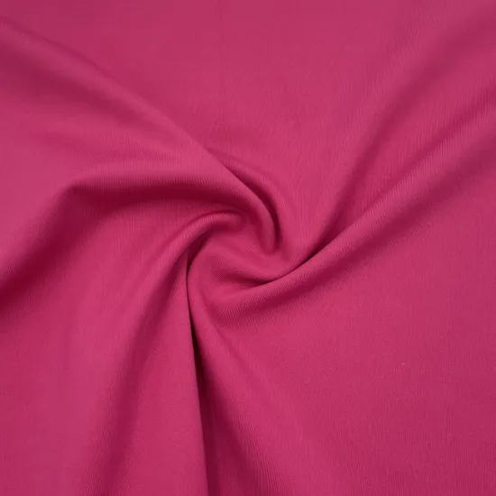 Plain Color 87% Polyester 13% Elastane Mixed Fabric