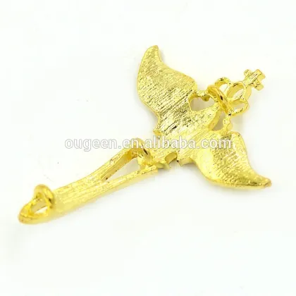 Angels magic wand connector with stone alloy jewelry accessories