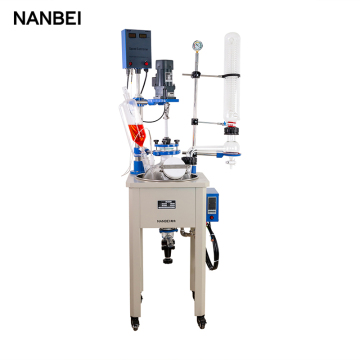 Explosion Proof Single Layer Glass Reactor with Heating (50L)