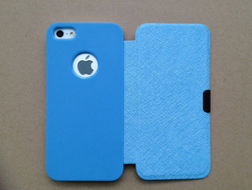 Ultrathin Book Iphone Protective Covers , Wallet Shockproof Iphone 5s Pu Case