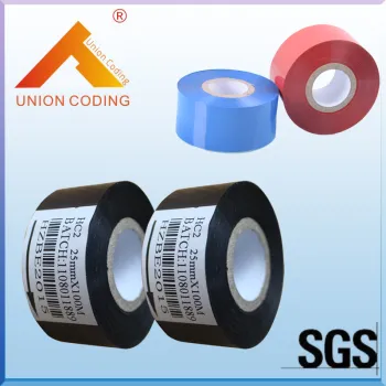 Width30mm Length100m Black color expiry date stamp machine with SGS standard