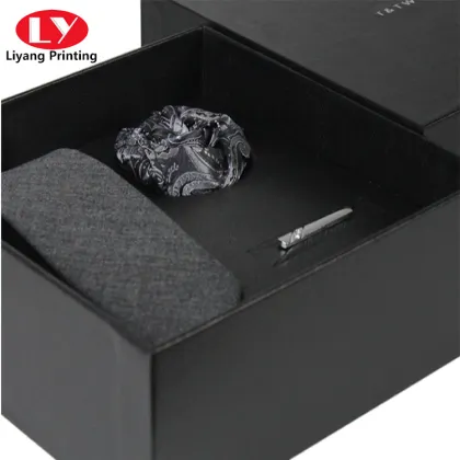 Bow Tie and Tie Set Accessory Gift Box