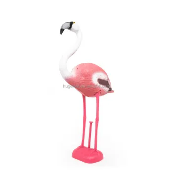 Standing Flamingo Hunting Decoy: Outdoor Plastic Bird Repellent Garden Decoration
