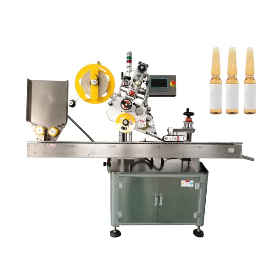 Horizontal Type Cosmetic Ampoule Sticker Labeling Machine