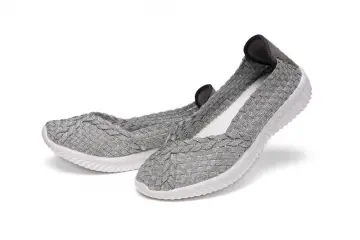 Silver Fashion Lightweight Anti-skid Woven Pump