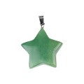 Green Aventurine 30mm Star Pendant Pendant Keychain