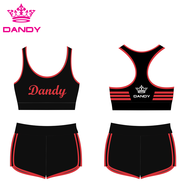 Striped Cheer Black Cheer Outfits For Sale