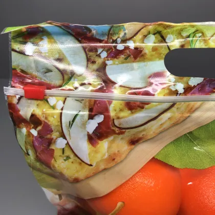 Great Printed Orange Packaging Plastic Bag For Fresh Vegetable Packaging