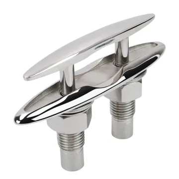 Mirror polished 316 stainless steel Heavy Pop up cleat for boat