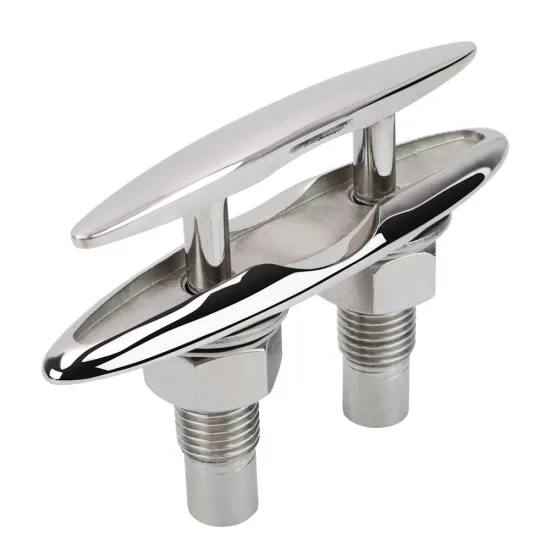 Mirror polished 316 stainless steel Heavy Pop up cleat for boat