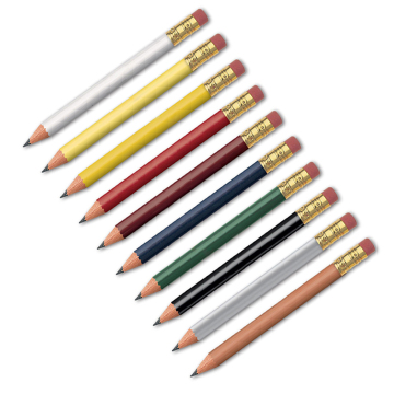 Cheap Mini Wooden Golf Pencils with Eraser Tops in Bulk for Kids and Office