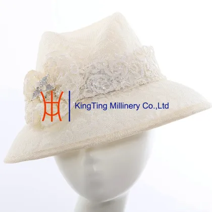 Sinamay ascot hats for women