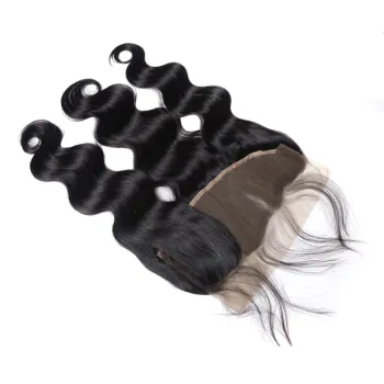 swiss lace frontal 13*4 body wave lace frontal closure 8"-20" 10A remy human hair weaving woman hair
