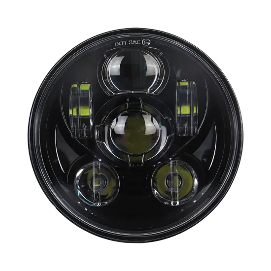 5-3/4 Inch Black LED Headlight for Harley Sportster Iron 883 1200 Motorcycle Hi-Low Beam