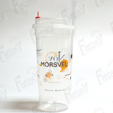 Custom logo disposable plastic frosted pp injection cups