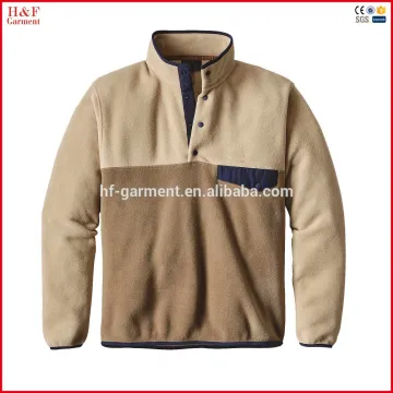 Custom men heavy cheap fleece pullover