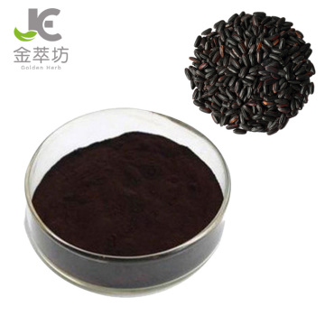 Factory supply black rice extract 25% anthocyanin powder