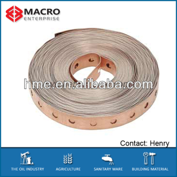 Copper perforated steel strapping