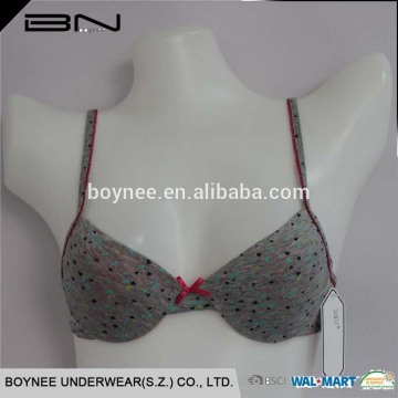OEM Custom Bamboo Fiber Women Bra Push Up Bra with Removeable Cup