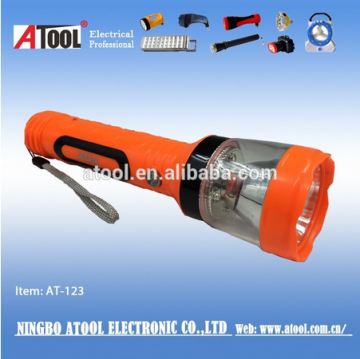2015 Hot new products emergency rechargeable 1w+4 LED torch light