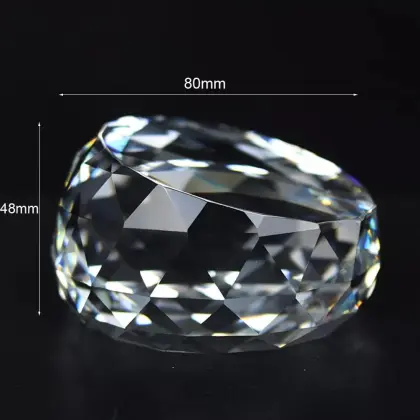 Custom Diamond Cutting Angle Paperweight - Promotional & Business Gifts