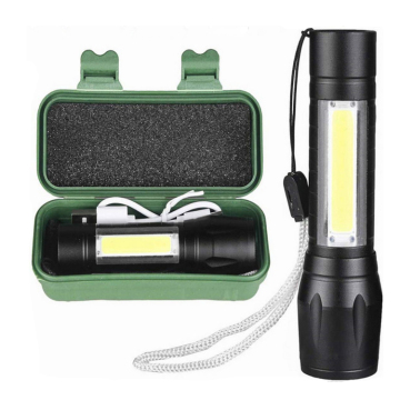 LED Waterproof Tactical Flashlight with 3 Light Modes for Hiking and Camping
