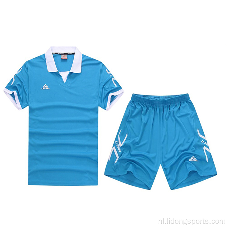 Groothandel aangepaste goedkope voetbal uniforme set voetbal jersey