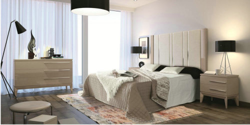 Muebles de dormitorio de madera de alto brillo