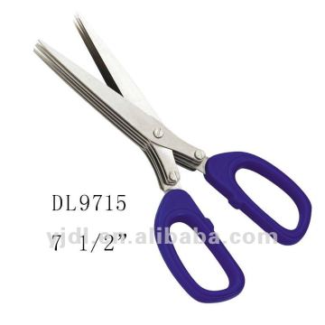 7 1/2" good quality professional 5 blades kitchen scissors