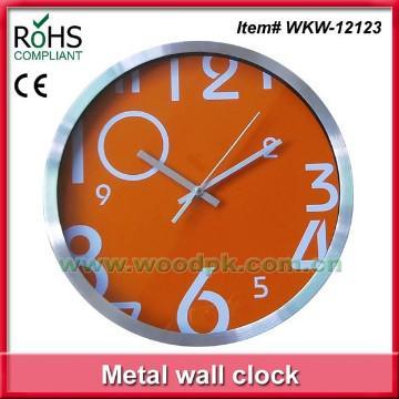 Metal art wall clock for advertising purpose