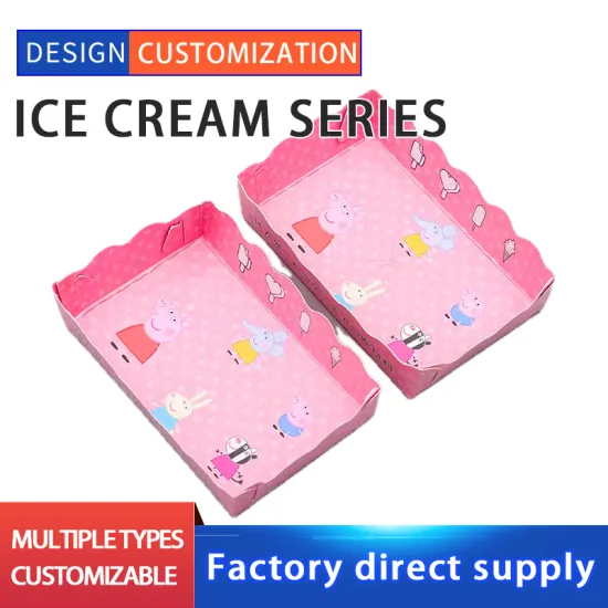 Food grade ice cream paper tray package