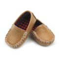 စစ်မှန်သော Leather Boat Baby Shoes ကလေးများ Casual Shoes