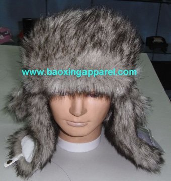 Russian trapper hat in cotton/polyester