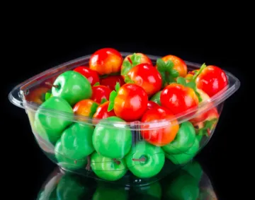 Clear Plastic Tomato Tub for Fruit store