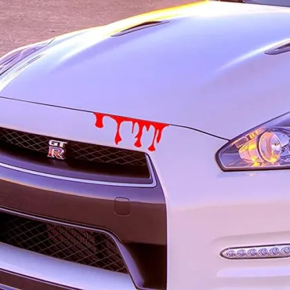 Red Bloody Horror Funny Car Decal Stickers Vinyl