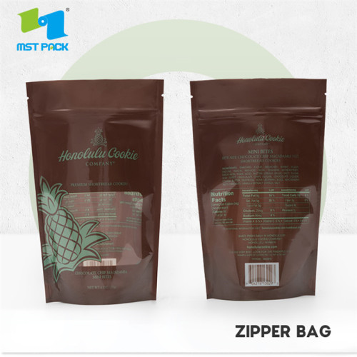 Recyclable proteins powder bags with zipper