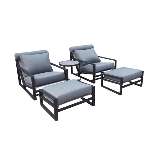 Single Sofa Chairs with Ottoman And Table