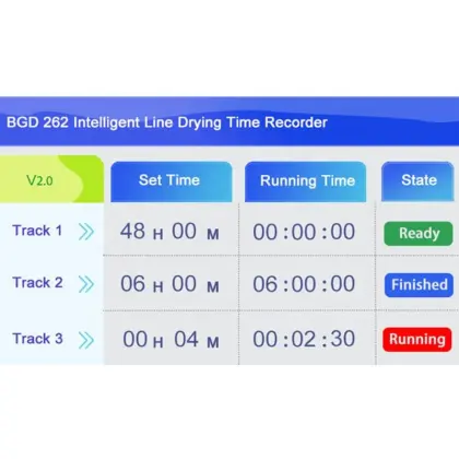 BGD 262 Intelligent Line Drying Time Recorder / Tester