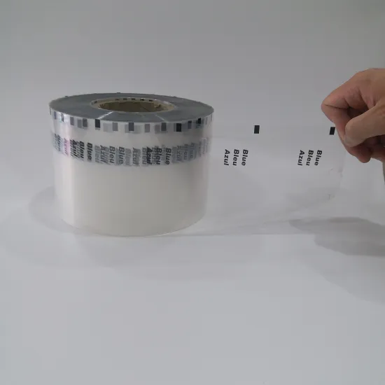 Customized Clear Pattern Logo Printing Roll Film Plastic Film for making bags