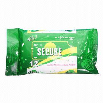 Adult Wet Wipes, Nonwoven Spunlace/Aloe Vera/Alcohol-free/No Fragrance