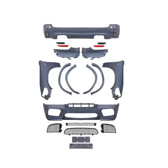 BMW X5 E70 2007-2010 Car Bumper Front Lip Rear Diffuser Side Skirt Vents Spoiler Body Kit