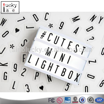 Acrylic Framed cinematic LED light box A4 customisable