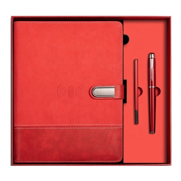 Customized Power Bank Notebooks: Luxury Electronic Notebooks with USB Port for Hot Sales
