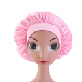 Adjust Hair Styling Cap Solid Satin Bonnet Hair Care Kids Child Night Sleep Hat Silk Head Wrap Shower Cap Hair Styling Tool
