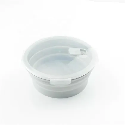 Round Shaped Silicone Bento Lunch Box