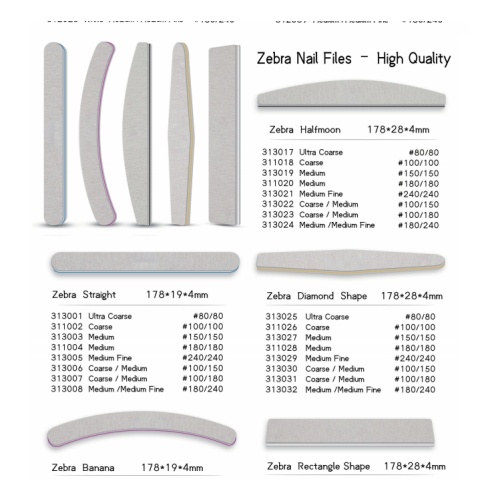White Diamond Nail File Tool For Personal Care