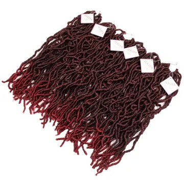 JIAJIA Ombre Faux locs Hair Pre Looped Crochet Hair